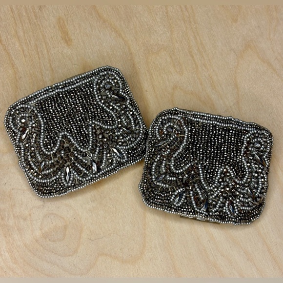 Beautiful Vintage Beaded Shoe Clips - Picture 5 of 10